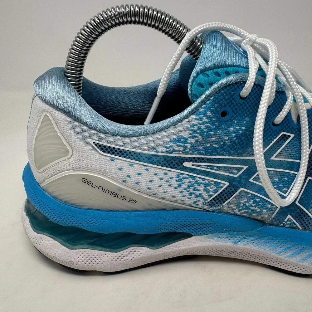 ASICS Gel Nimbus 23 'Digital Aqua' 1012A885-401 Running Shoes‎ Women's Size 8